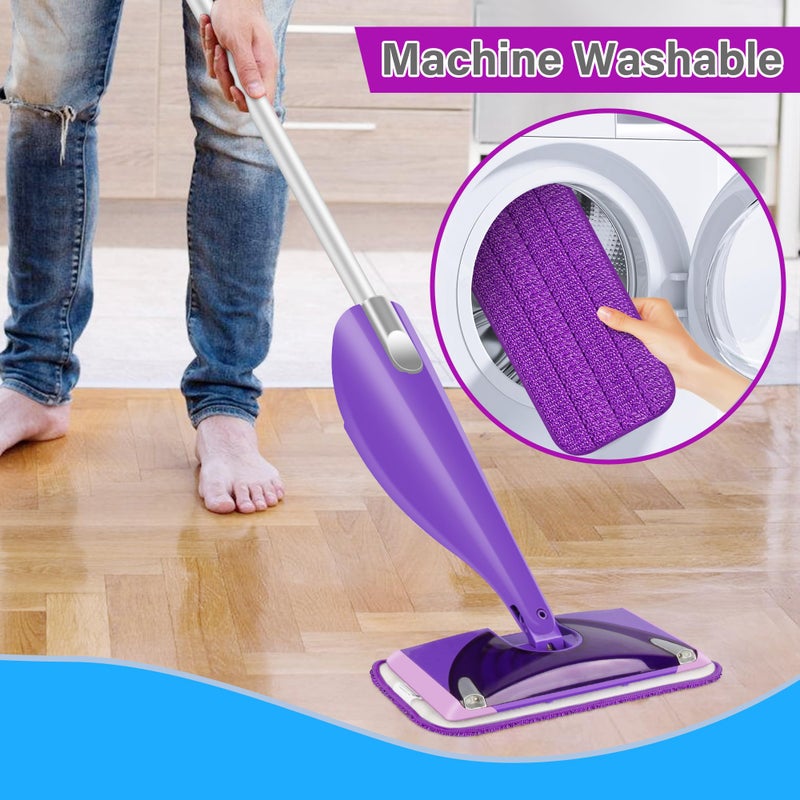FORSPEEDER Reusable Mop Pads for Swiffer WetJet, Wet Pads Refills for 12'' Spray Mop, Microfiber Refill Machine Washable Up to 100+ Floor Cleaning for All Kinds of Floor Types, 7 Pack - Image 4